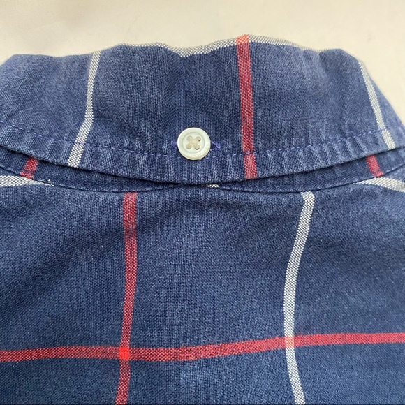 GAP button down dress shirt - plaid flannel - cotton - Modern Oxford - Picture 8 of 11